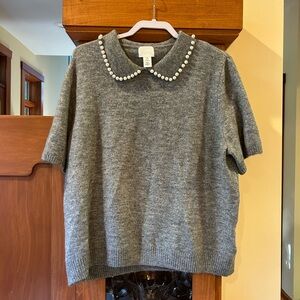Women’s H&M Pearl Collared Blouse